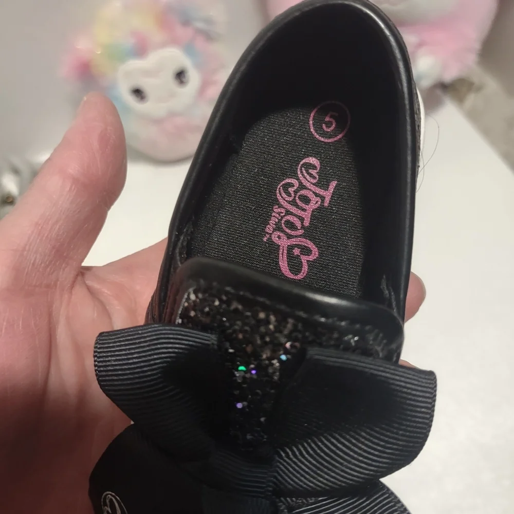 Kids Glitter Bow Sneakers